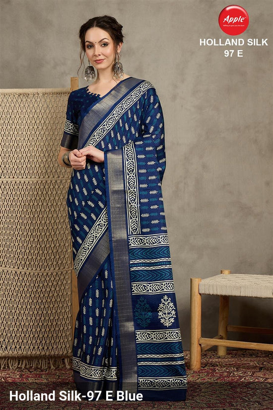 Apple Holland Silk 97 Silk Blend Saree