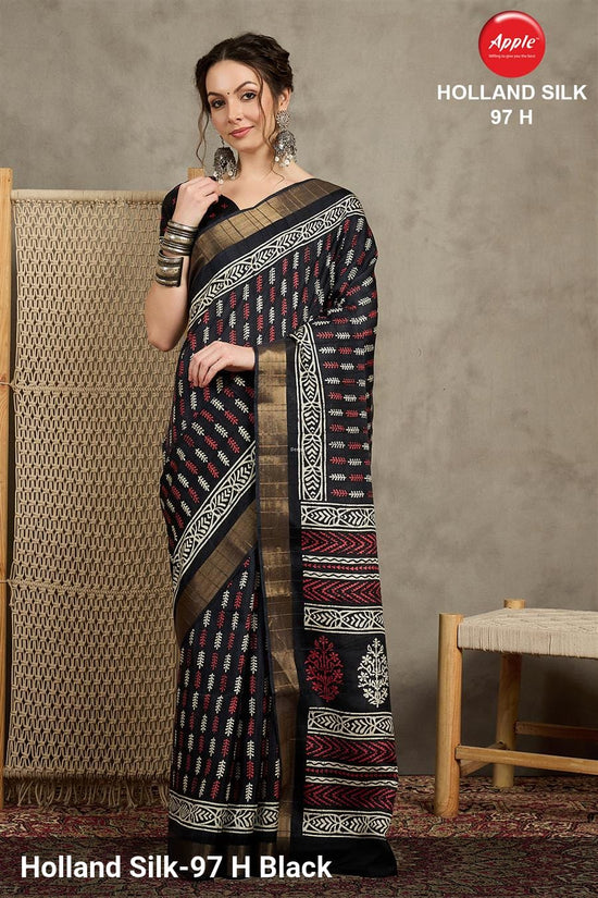Apple Holland Silk 97 Silk Blend Saree