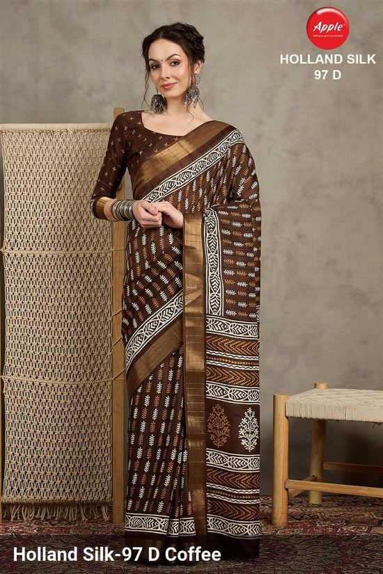 Apple Holland Silk 97 Silk Blend Saree