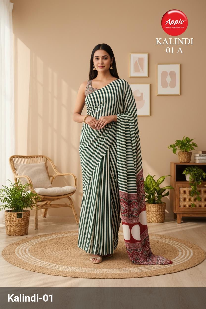 Apple Kalindi Saree Wholesale Catalogue - Amrah Wholesale