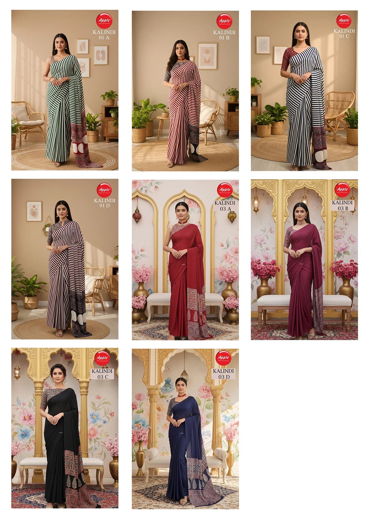 Apple Kalindi Saree Wholesale Catalogue - Amrah Wholesale