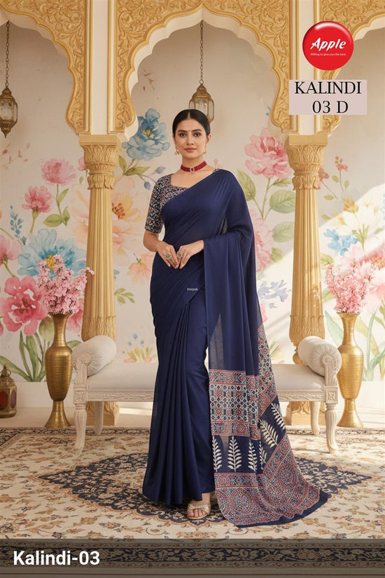 Apple Kalindi Saree Wholesale Catalogue - Amrah Wholesale