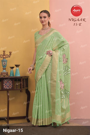Apple Saree Apple Nigaar 15 Linen Saree