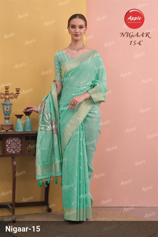 Apple Saree Apple Nigaar 15 Linen Saree