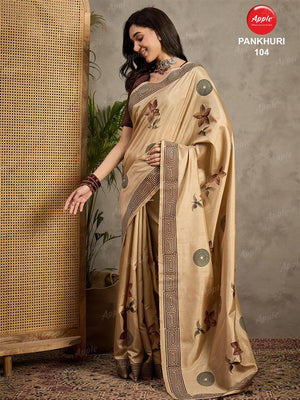 Apple Saree Apple Pankhuri Silk Blend Saree