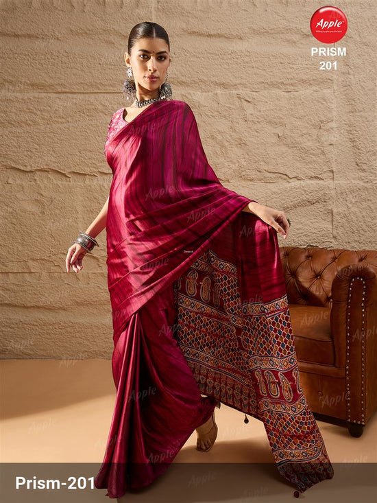 Apple Saree Apple Prism Vol 02 Crepe Saree