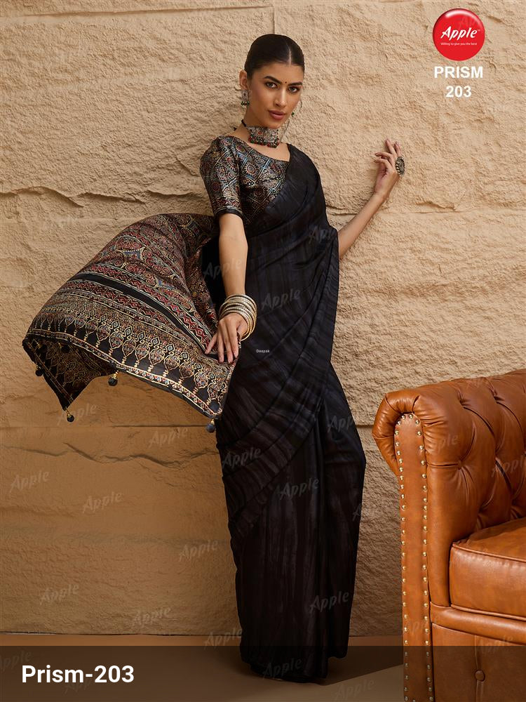 Apple Saree Apple Prism Vol 02 Crepe Saree