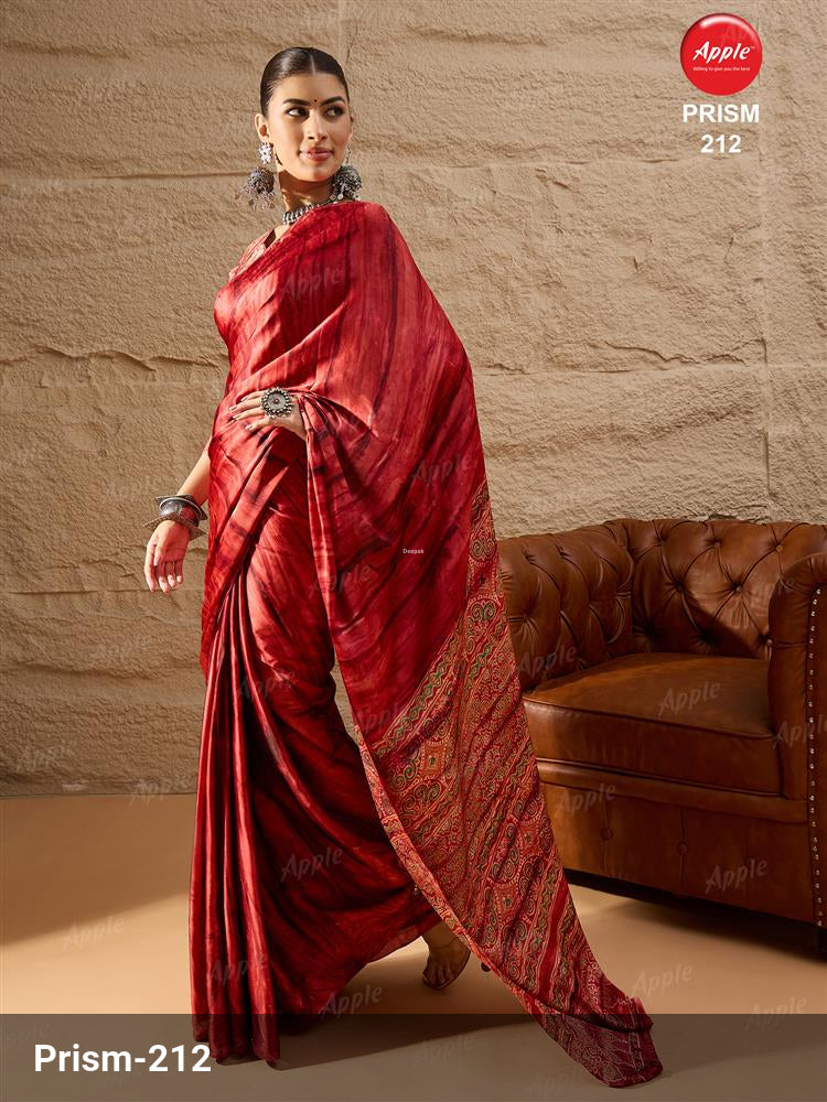 Apple Saree Apple Prism Vol 02 Crepe Saree