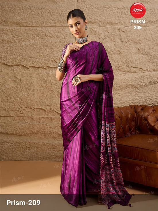 Apple Saree Apple Prism Vol 02 Crepe Saree