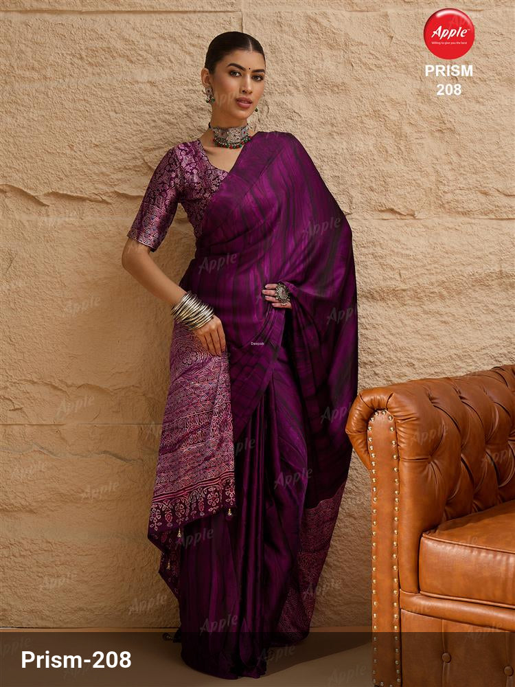 Apple Saree Apple Prism Vol 02 Crepe Saree