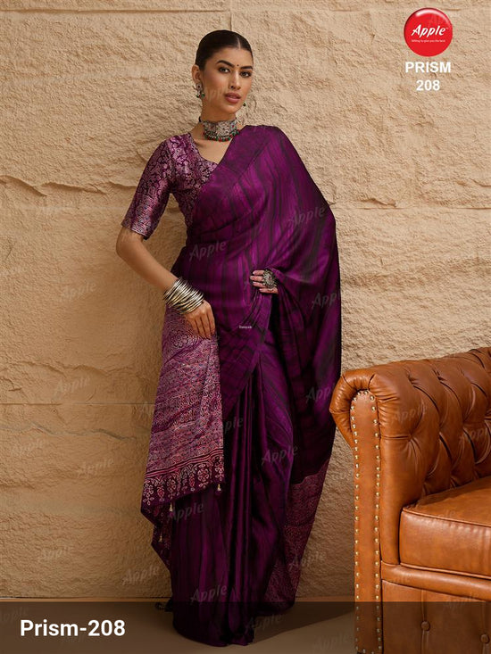 Apple Saree Apple Prism Vol 02 Crepe Saree