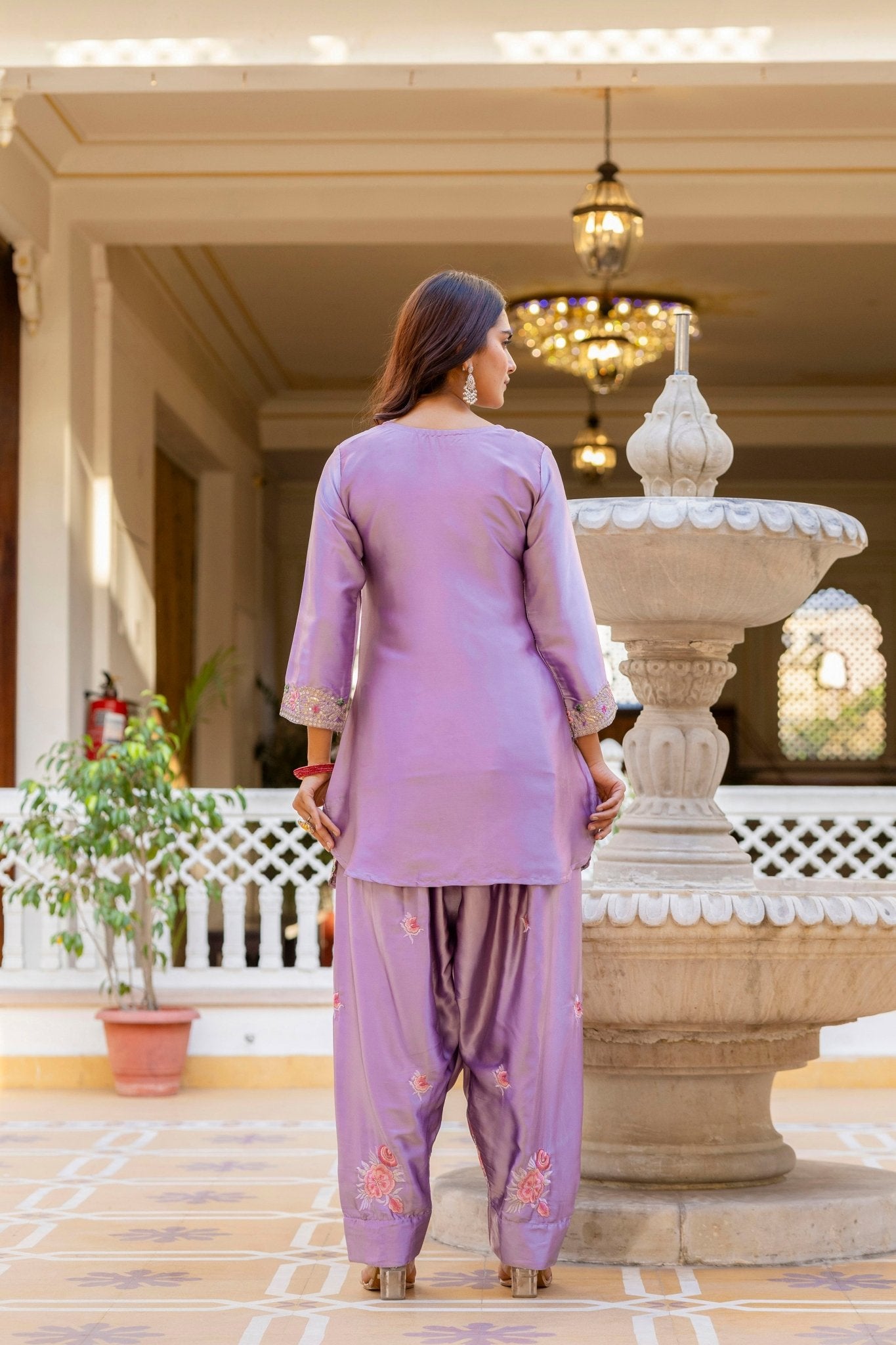Aralina 04 Japan Satin Kurti Pant Dupatta Set Wholesale Surat India - Amrah Wholesale