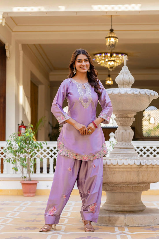 Aralina 04 Japan Satin Kurti Pant Dupatta Set Wholesale Surat India - Amrah Wholesale