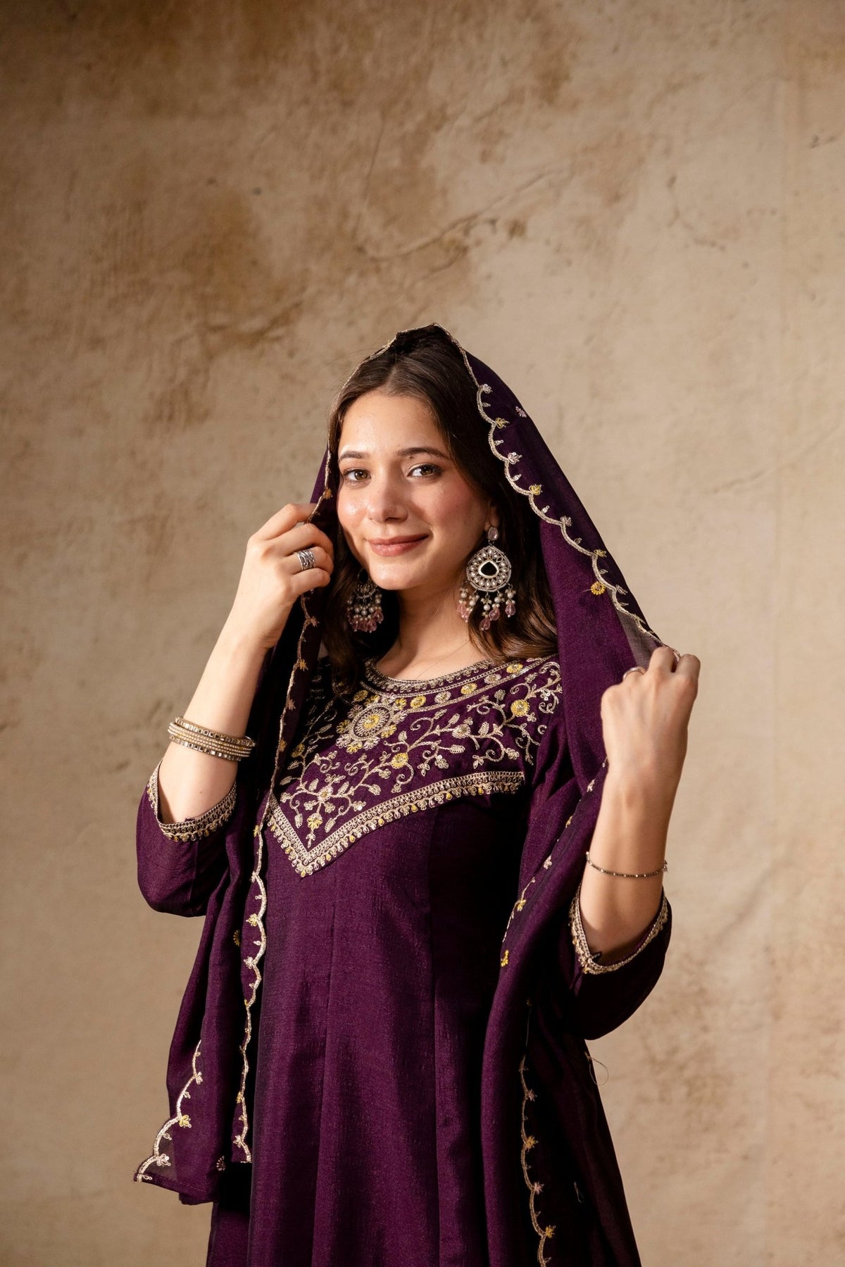 Aravani Vol 2 Vichitra Silk Kurti Pant Dupatta Set - Amrah Wholesale