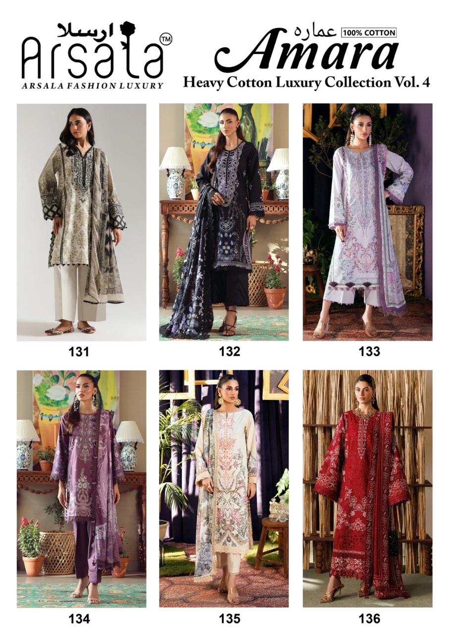 Arsala Amara Vol 4 Readymade Cotton Kurti Pant Dupatta Set - Amrah Wholesale