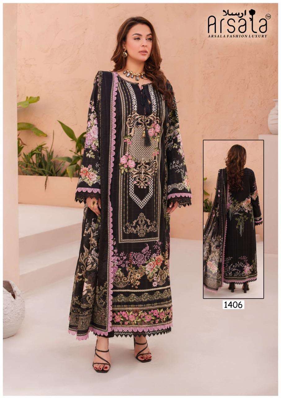 ARSALA AMIRA COLLECTION VOL-14 Lawn Cotton Printed Pakistani Suit - Amrah Wholesale