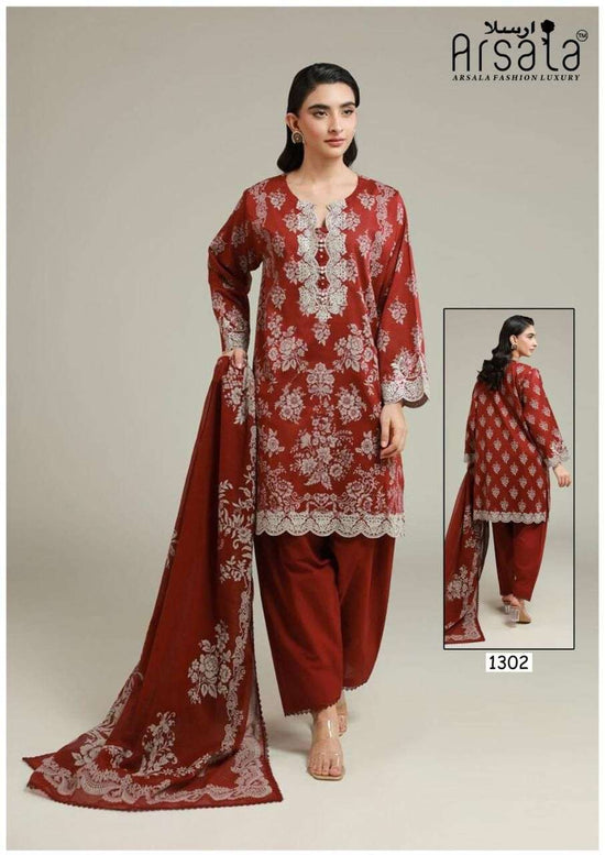 Arsala Amira Vol 13 Pure Heavy Lawn Cotton Pakistani Suit - Amrah Wholesale