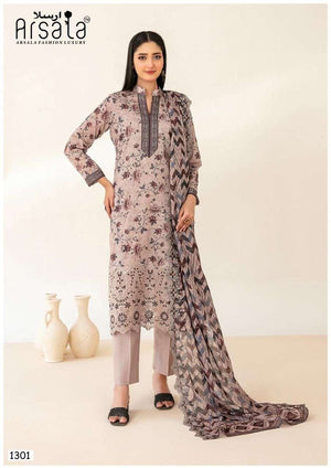 Arsala Amira Vol 13 Pure Heavy Lawn Cotton Pakistani Suit - Amrah Wholesale