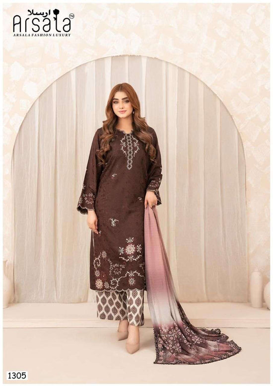 Arsala Amira Vol 13 Pure Heavy Lawn Cotton Pakistani Suit - Amrah Wholesale