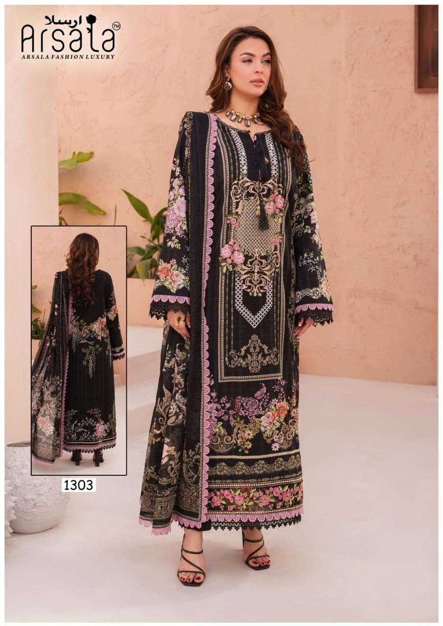 Arsala Amira Vol 13 Pure Heavy Lawn Cotton Pakistani Suit - Amrah Wholesale
