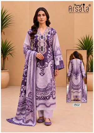 Arsala Amira Vol-15 Cotton Printed Ready To Wear Salwar Suits
