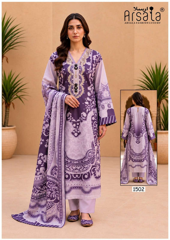 Arsala Amira Vol-15 Cotton Printed Ready To Wear Salwar Suits