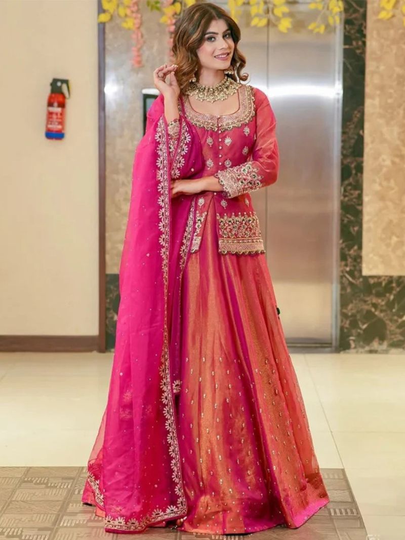 Arya Designs Arya Drs 215 Premium Fendi Indo Western Lehenga