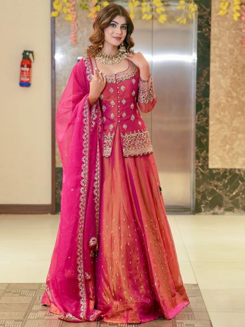 Arya Designs Arya Drs 215 Premium Fendi Indo Western Lehenga