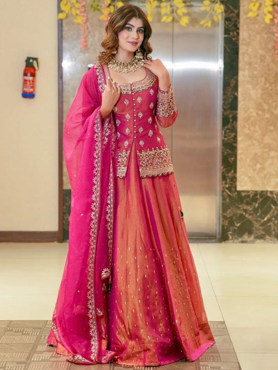 Arya Designs Arya Drs 215 Premium Fendi Indo Western Lehenga