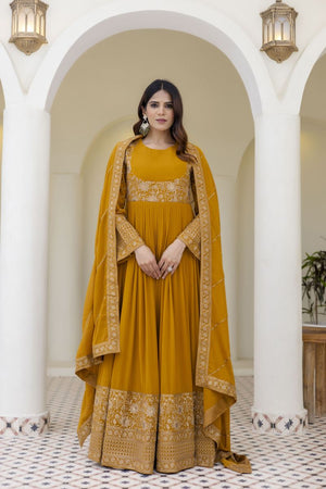 Arya Designs Arya Farah Vol 1 Georgette Embroidered Designer Gown