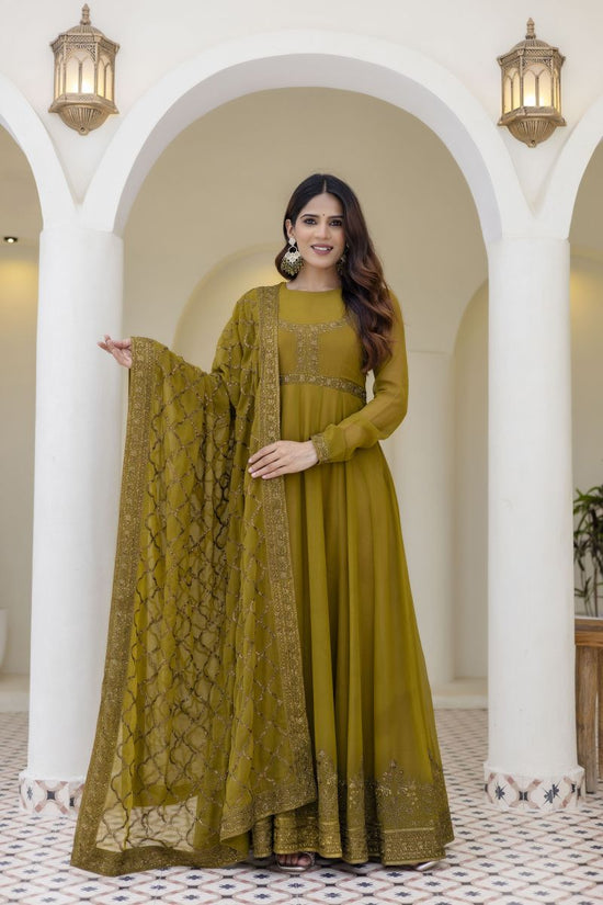 Arya Designs Arya Farah Vol 1 Georgette Embroidered Designer Gown
