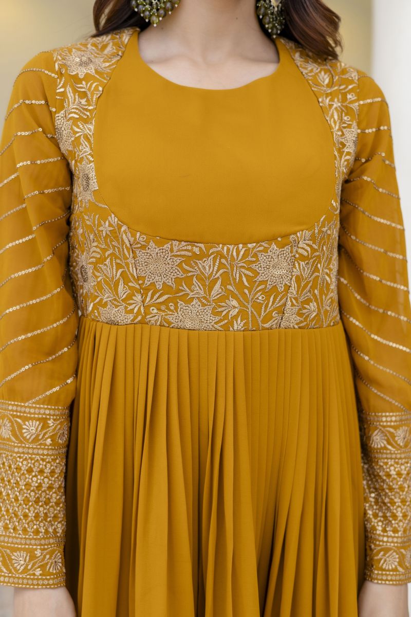 Arya Designs Arya Farah Vol 1 Georgette Embroidered Designer Gown