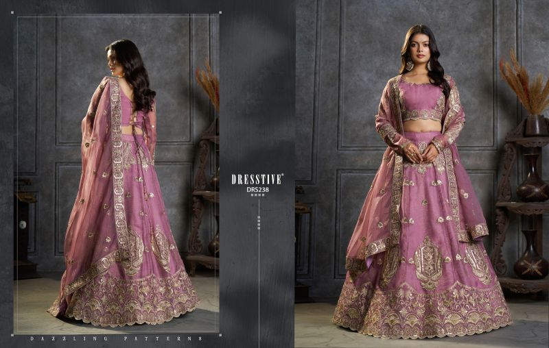 Arya Designs Saanjh Organza Embroidered Lehenga