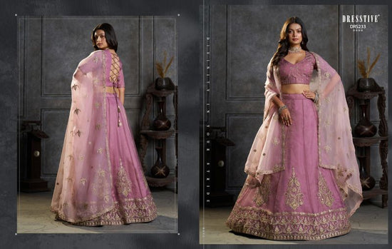 Arya Designs Saanjh Organza Embroidered Lehenga
