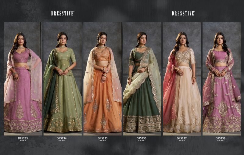Arya Designs Saanjh Organza Embroidered Lehenga