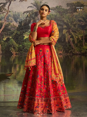 Arya DRS 161 Silk Zari & Sequence Work Designer Lehenga Choli