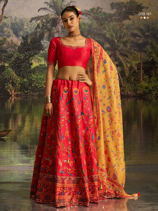 Arya DRS 161 Silk Zari & Sequence Work Designer Lehenga Choli