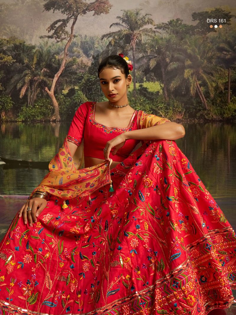 Arya DRS 161 Silk Zari & Sequence Work Designer Lehenga Choli