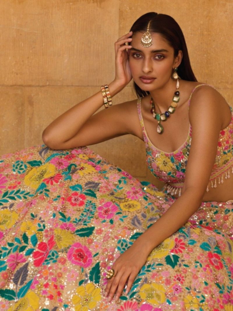 Arya Drs 214 Georgette Thread Sequins Designer Lehenga Choli - Amrah Wholesale