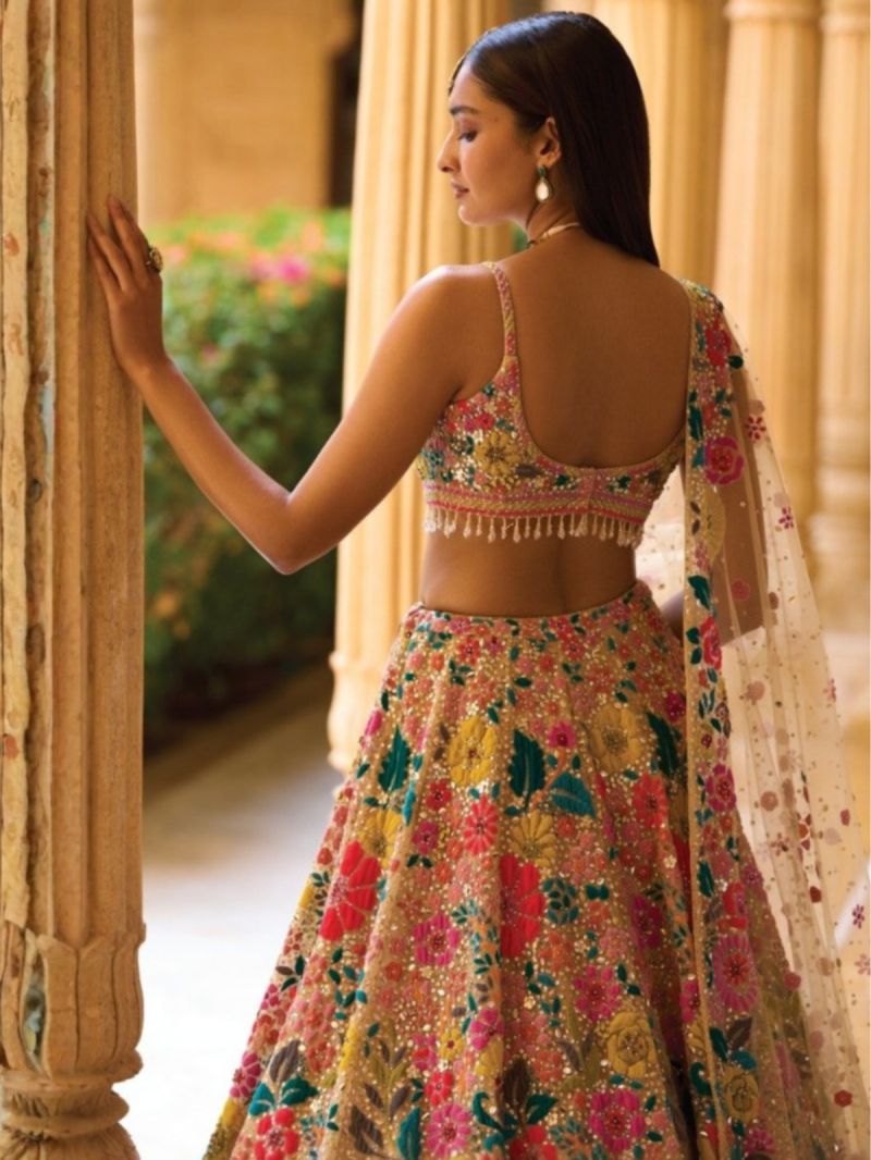 Arya Drs 214 Georgette Thread Sequins Designer Lehenga Choli - Amrah Wholesale