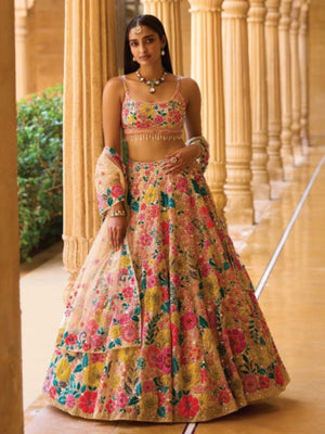 Arya Drs 214 Georgette Thread Sequins Designer Lehenga Choli