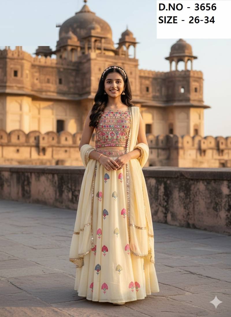 Arya Fancy Crop Top Set 3656