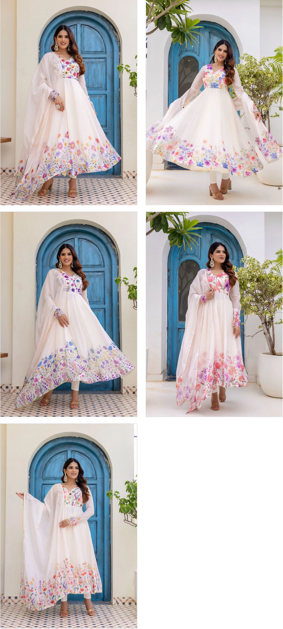 Arya Gulabo Vol 1 Organza Anarkali Suit Set