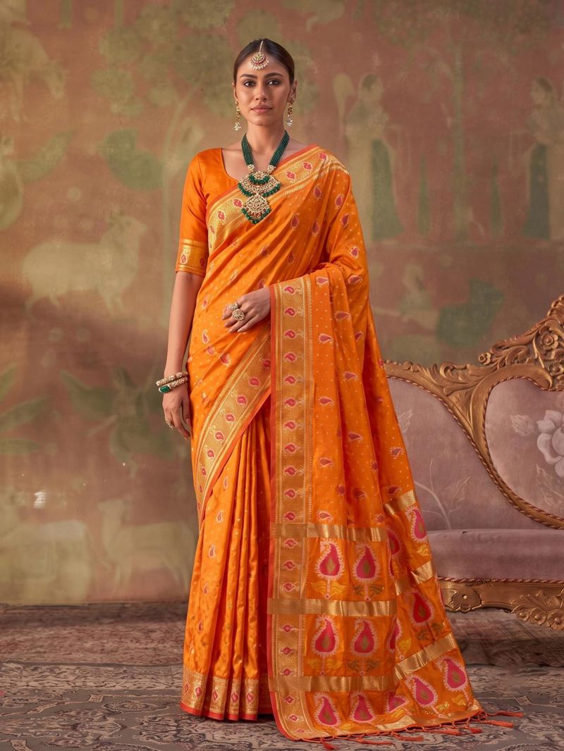 Ast Kashvi Silk Soft Silk Zari Weaving Festival Saree Collection - Amrah Wholesale