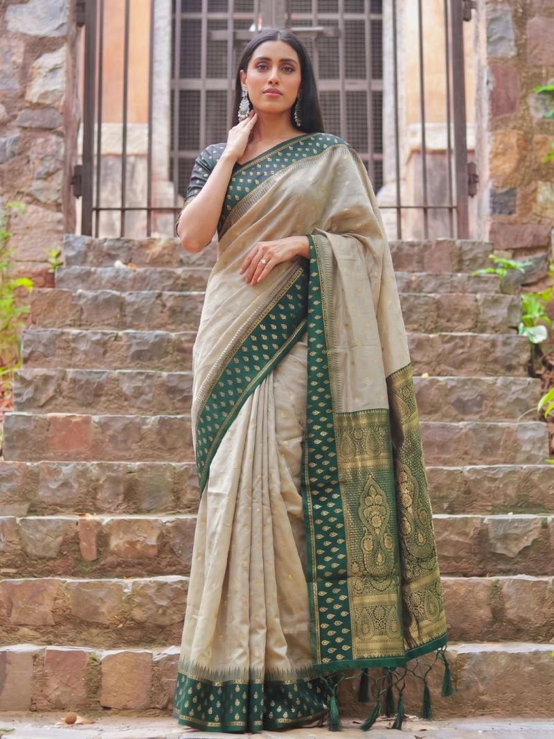 Ast Madhvi Cotton Vol 2 Cotton Silk Zari Border Saree