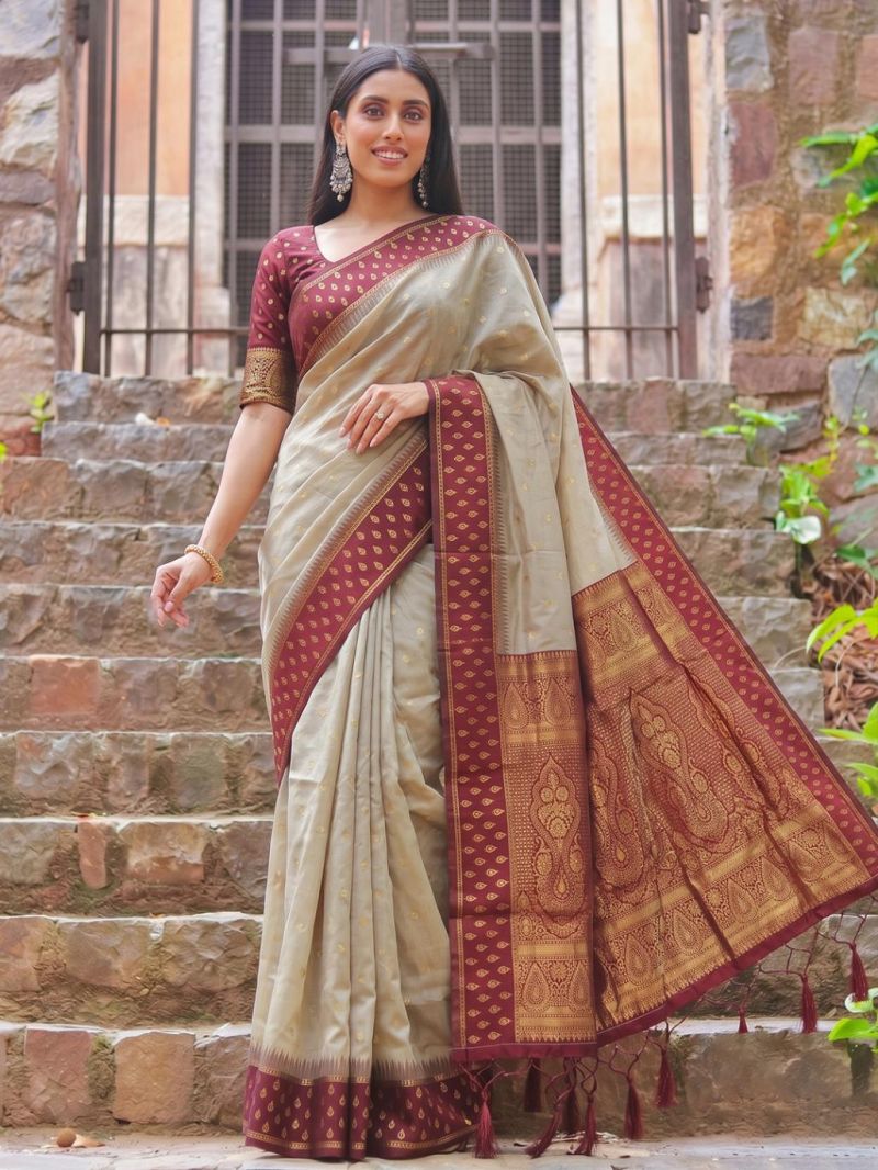 Ast Madhvi Cotton Vol 2 Cotton Silk Zari Border Saree
