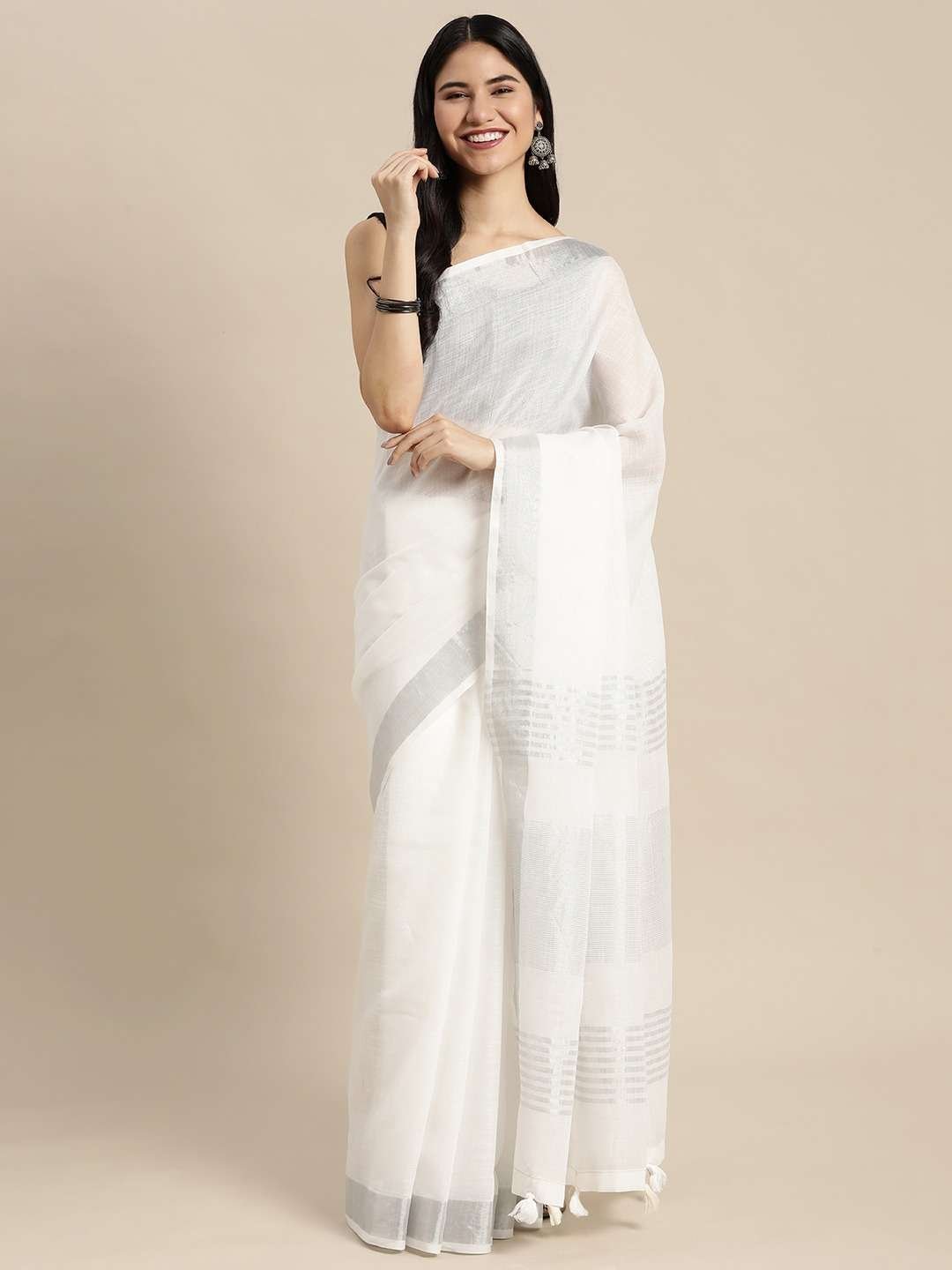 Astita Finland Linen Cotton Printed Saree - Amrah Wholesale