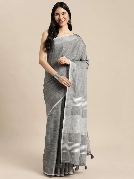 Astita Finland Linen Cotton Printed Saree - Amrah Wholesale