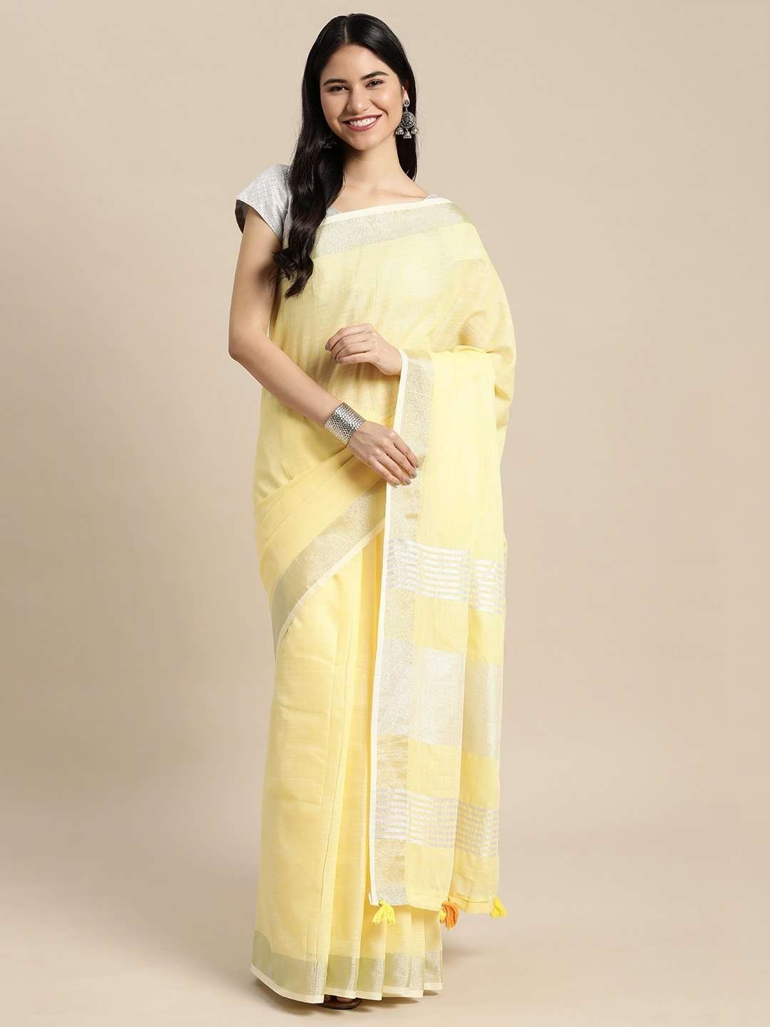 Astita Finland Linen Cotton Printed Saree - Amrah Wholesale