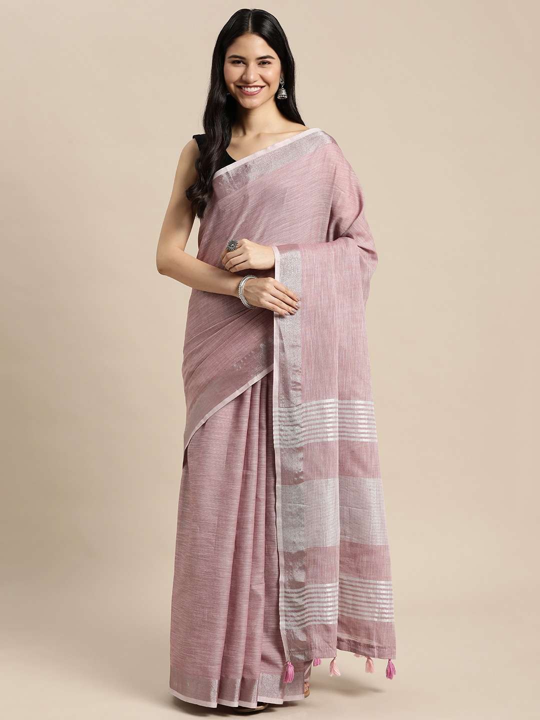 Astita Finland Linen Cotton Printed Saree - Amrah Wholesale